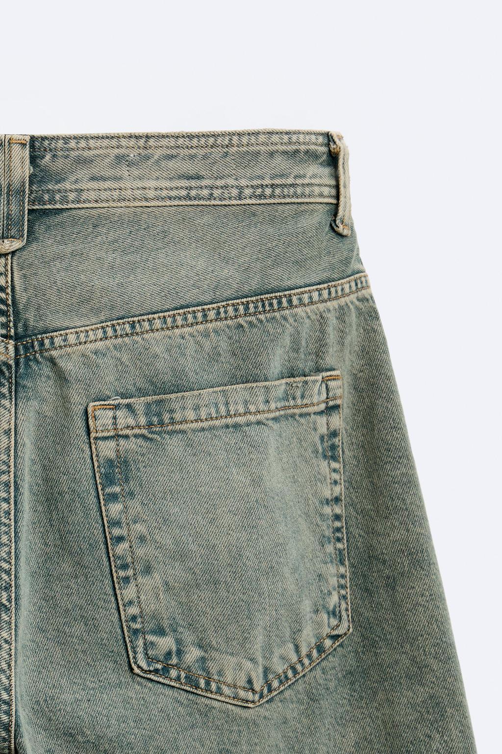 RELAXED FIT JEANS WITH SEAM DETAILS - Zara фото 9