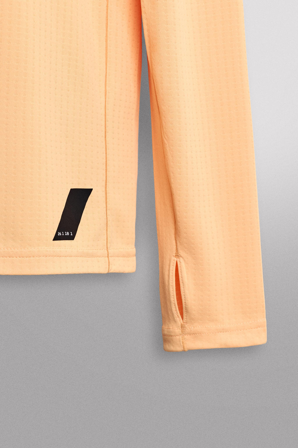 CAMISETA RUNNING MANGA LARGA / Naranja