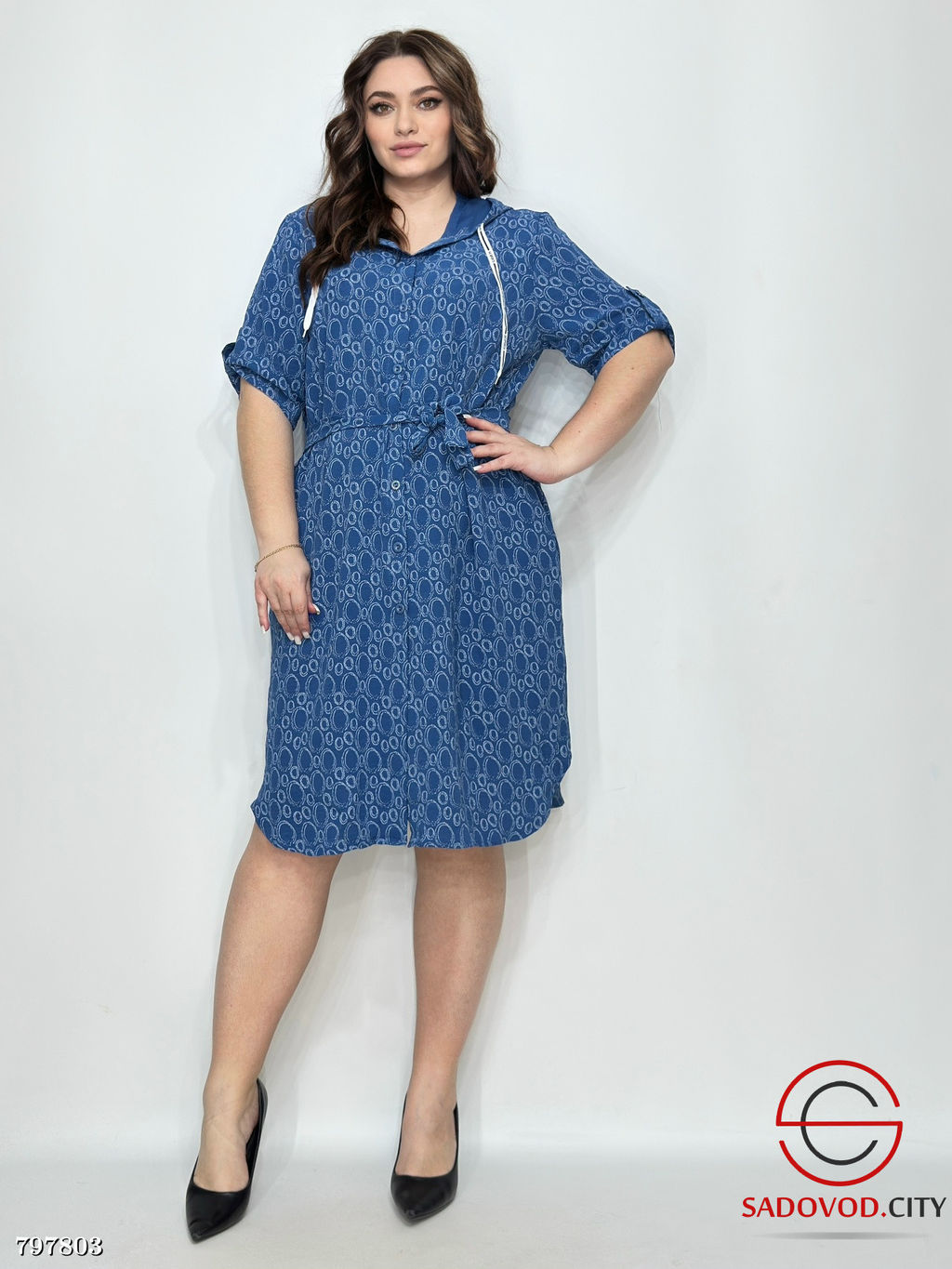 платье женское с капюшоном - Bruno фото 3