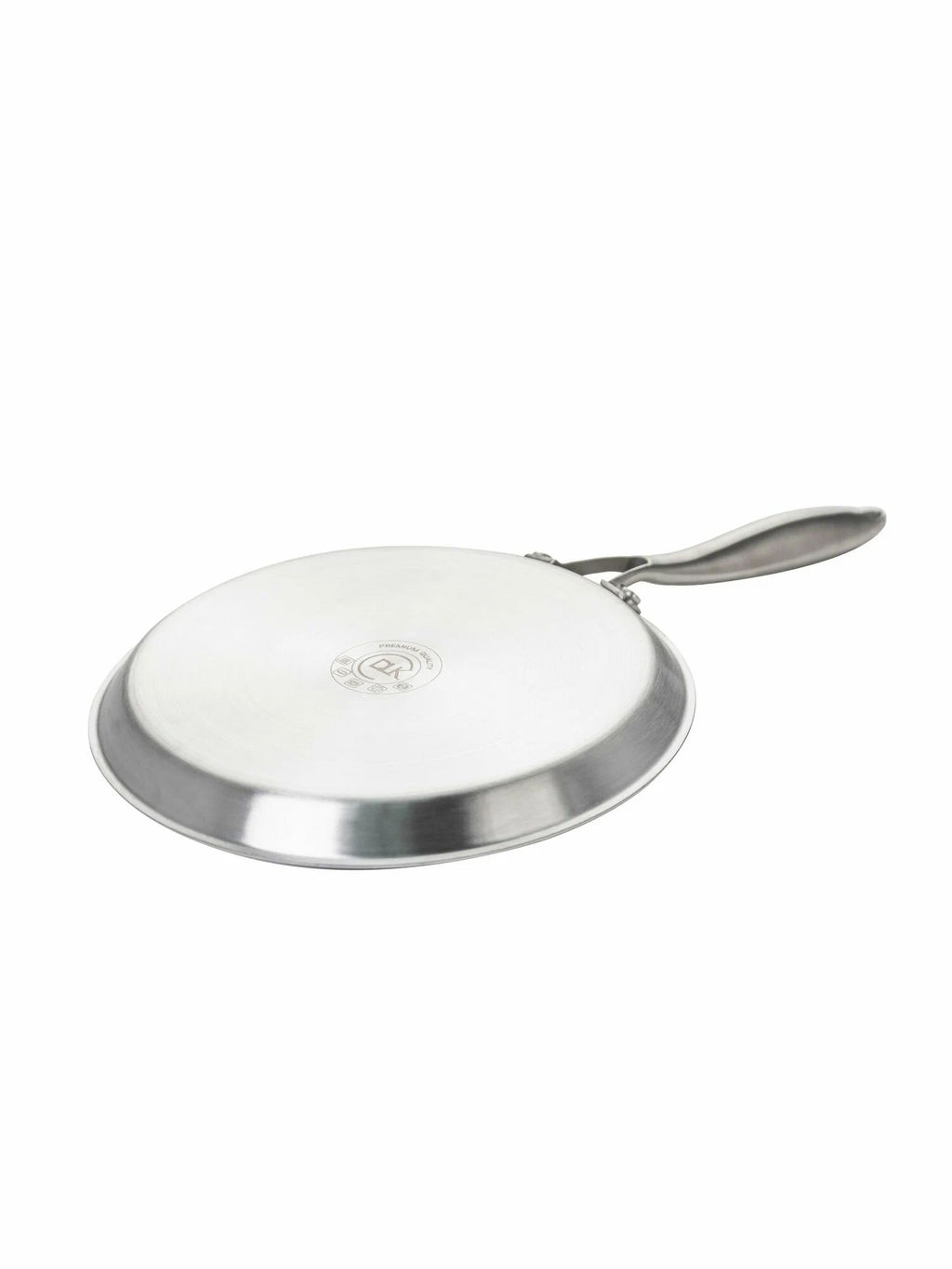 Сковорода блинная из нерж.стали без крышки 22х2см.с воронением и керамич.покрытием внутри.арт5550-22 - D.L.K. фото 4