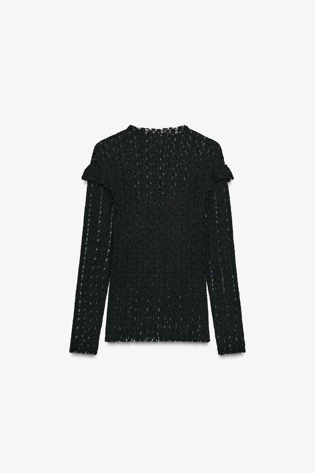 LACE TOP WITH RUFFLES - Zara фото 7