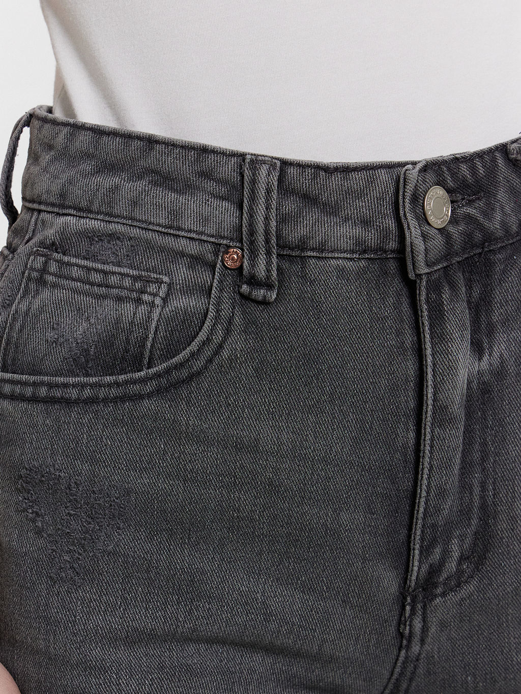 Джинсы женские Mark Formelle из хлопка серые фото 5