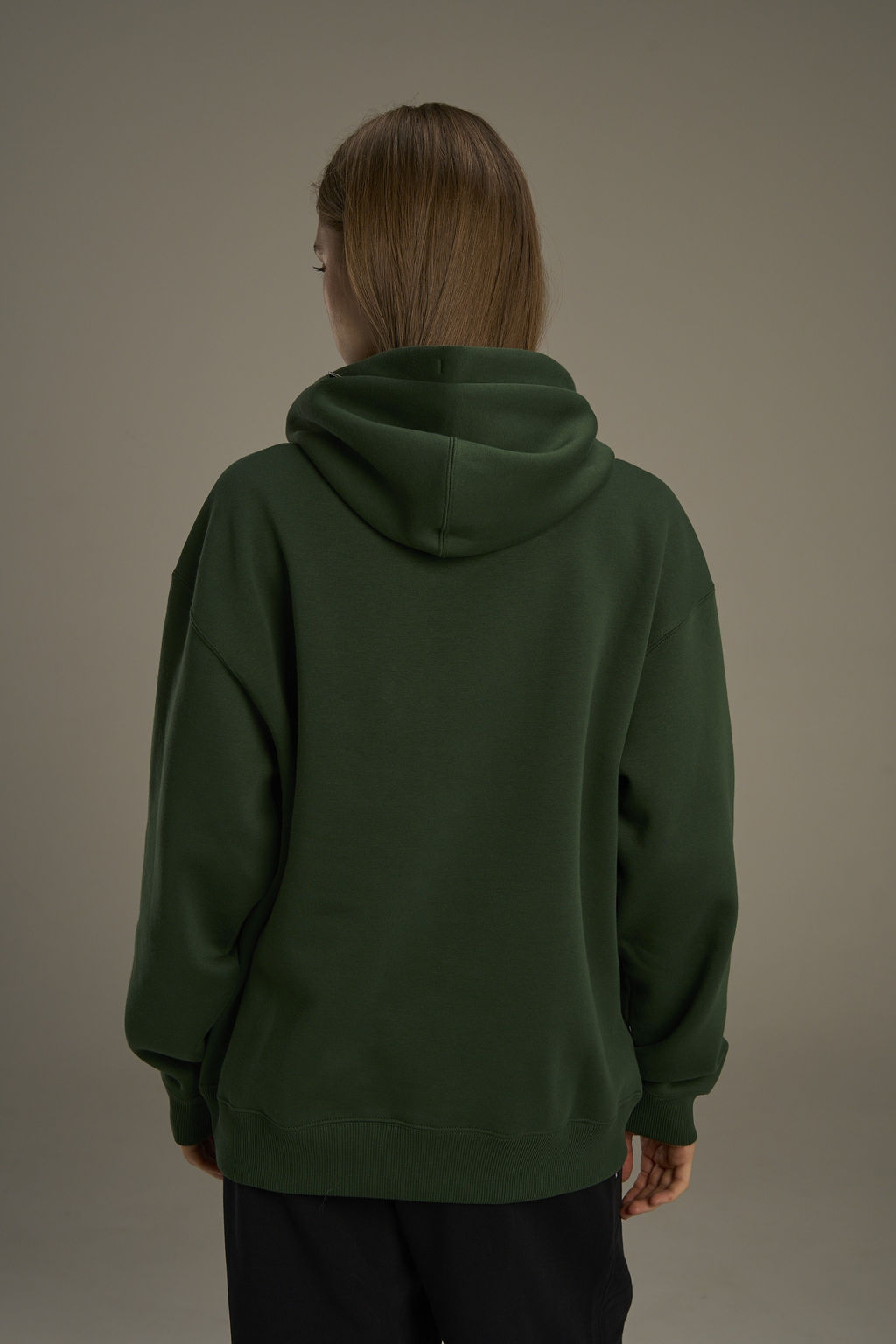 Худи утепленное Зеленый