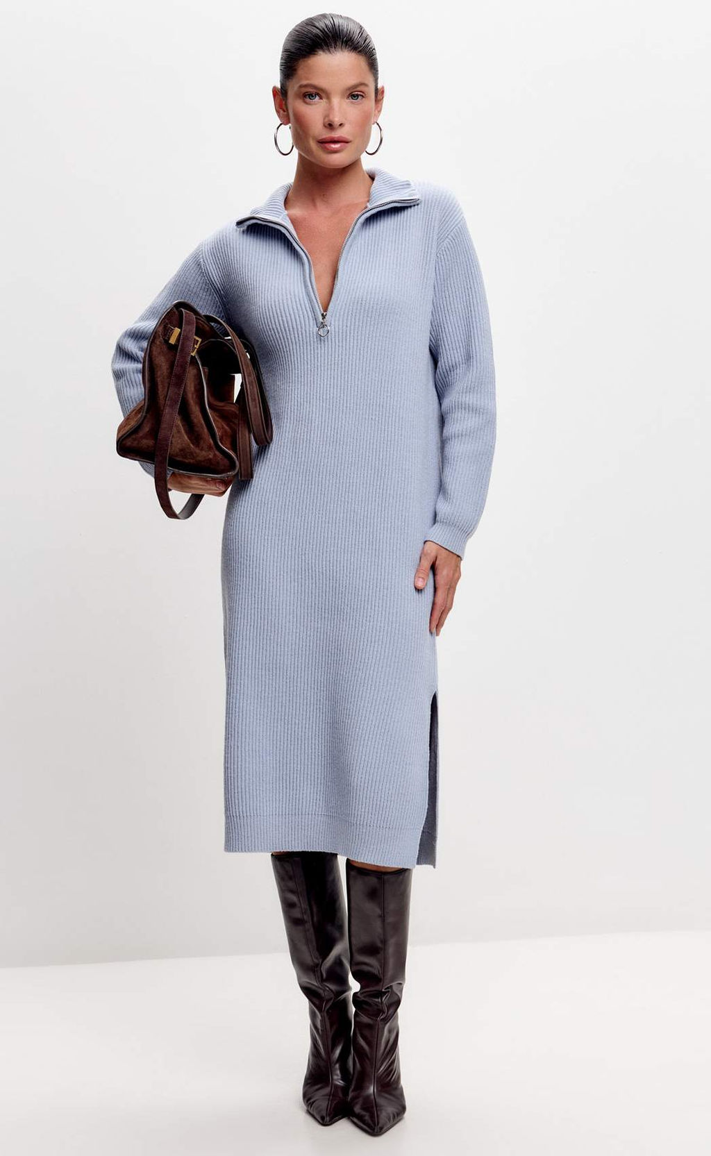 Платье Fine Joyce голубой хлопок с нейлоном фото 3