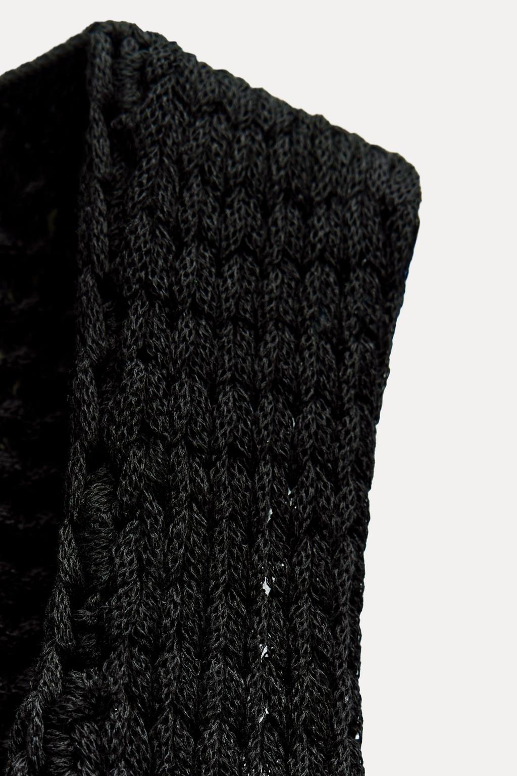 FLORAL KNIT CROCHET TOP - Zara фото 6
