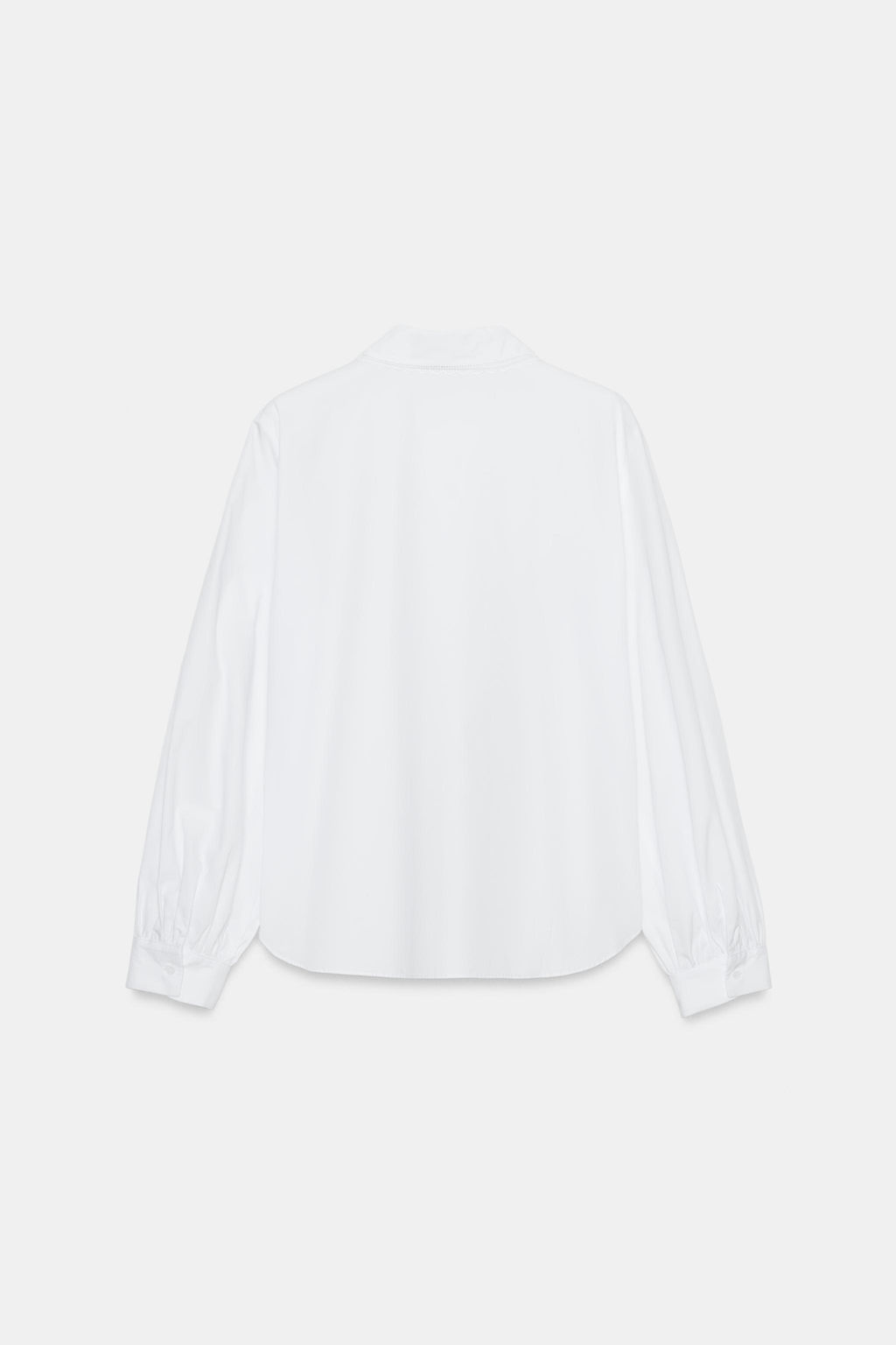 CAMISA CUELLO BOBO / Blanco - Zara фото 9