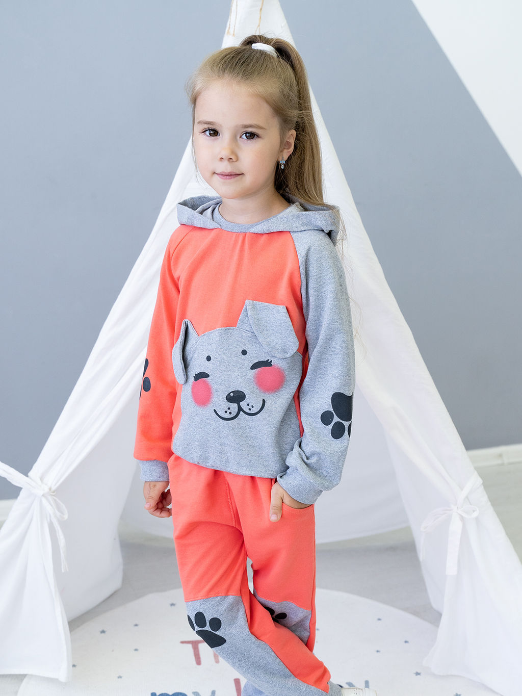 Костюм детский кораллмеланж собака