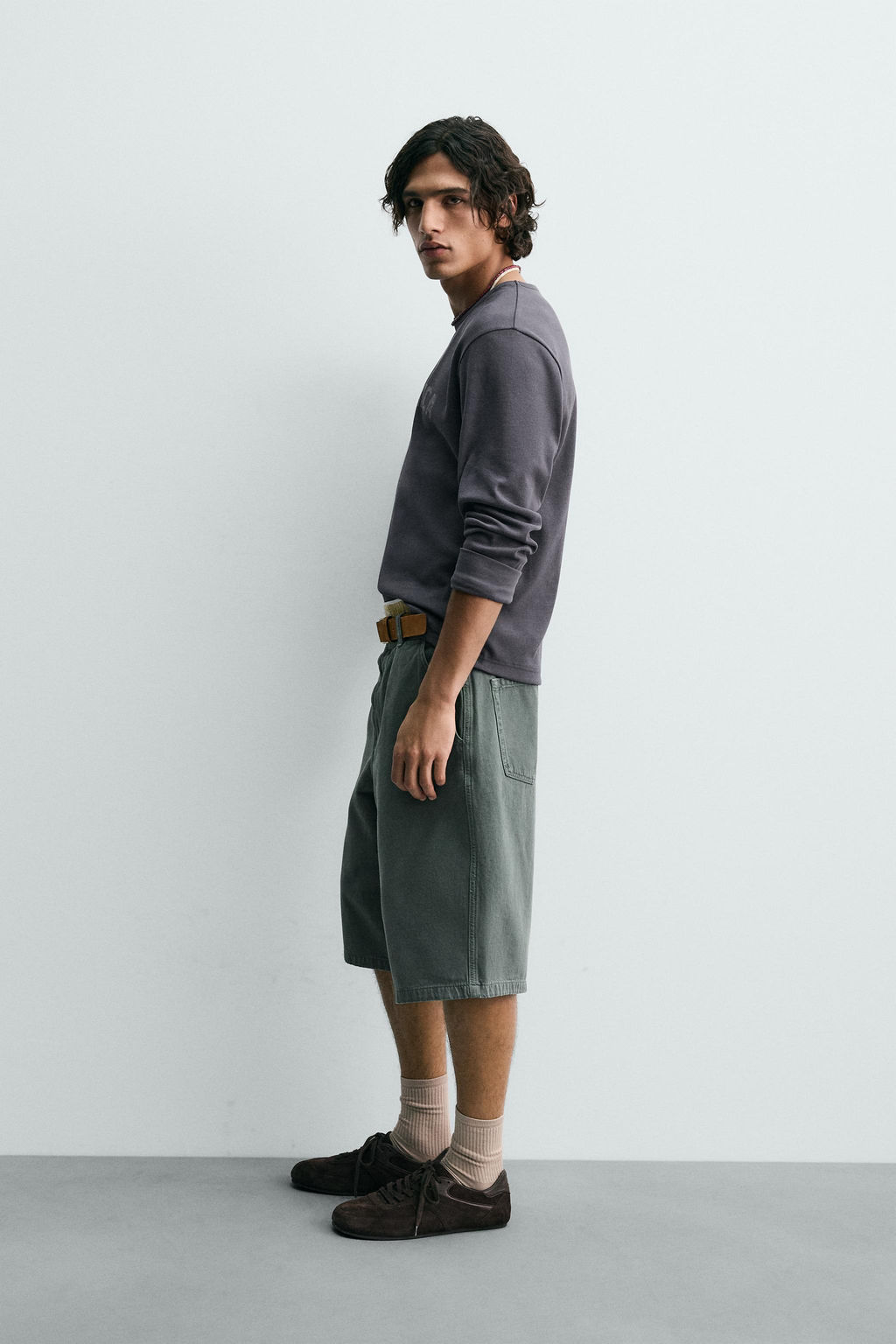 WASHED PRINT RIBBED T-SHIRT - Zara фото 12