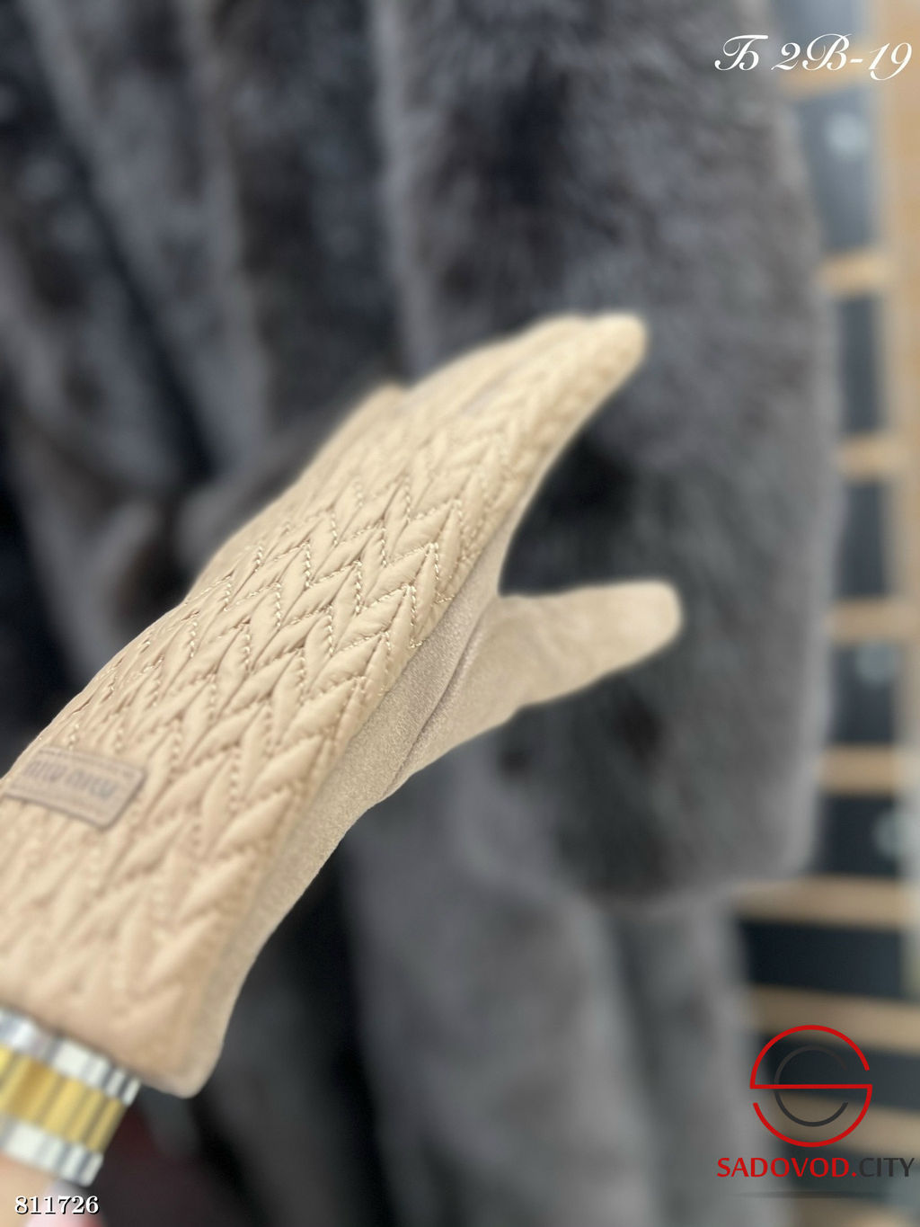 Перчатки из эко.кожи женские - Bruno фото 5