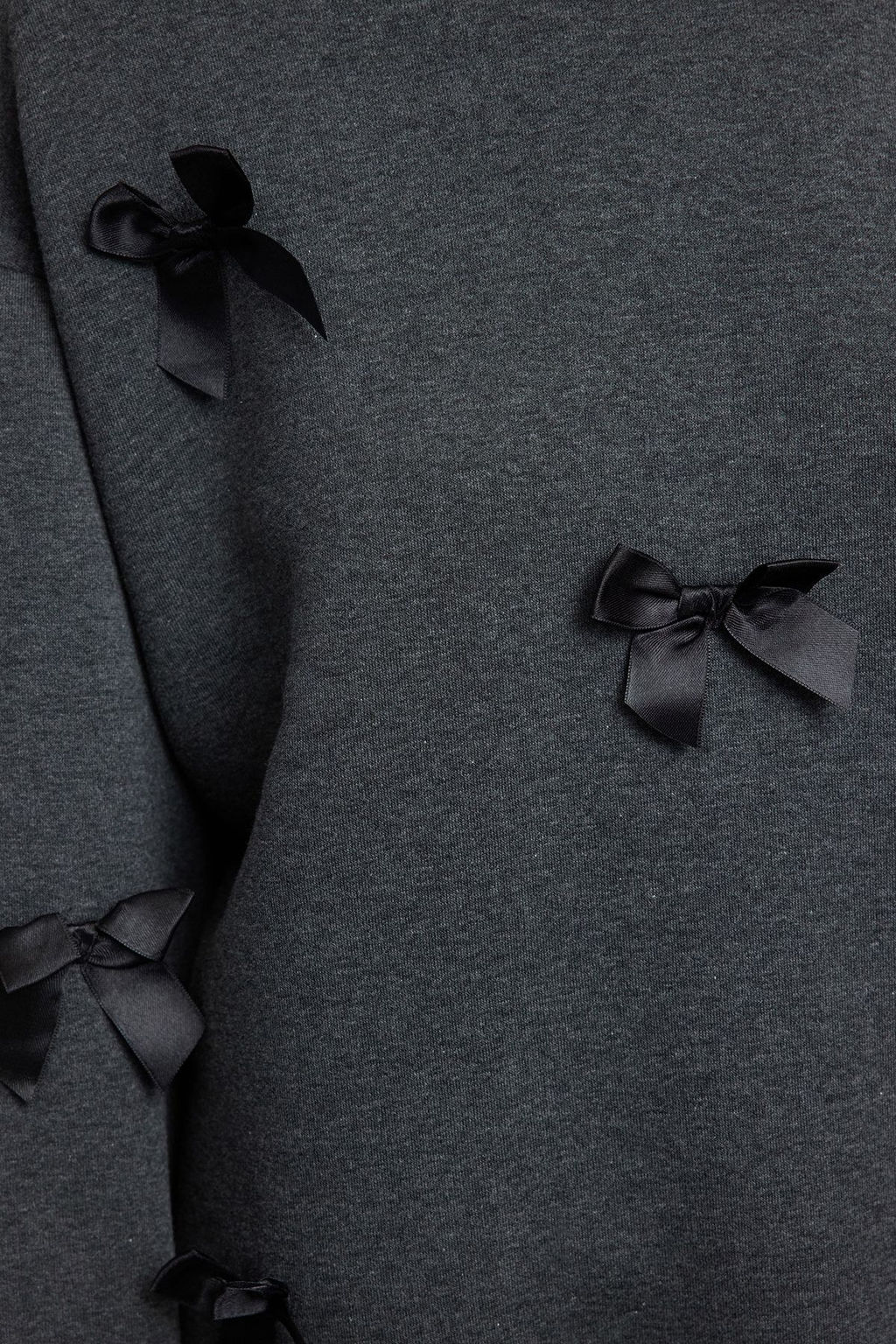 TRENDYOLMILLA Ekru Kurdele Detayl? Oversize/Genis Kal?p Kal?n Orme Sweatshirt TWOAW25SW00069  фото 4