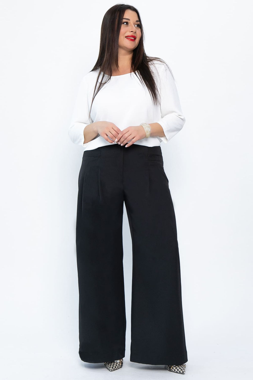 Брюки палаццо Креатив (черные) Б14636-24М - Lt collection фото 2