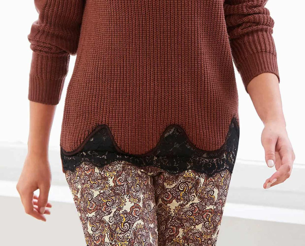 Пуловер, красно-коричневый - Linea tesini фото 5