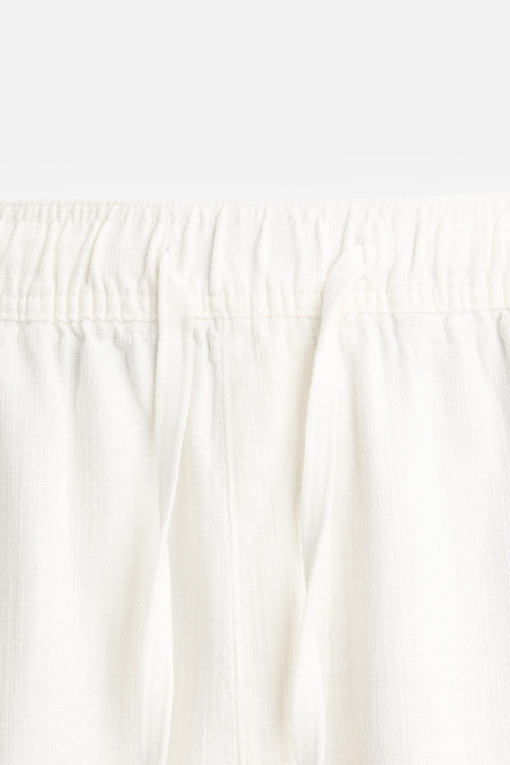 BELI LASTIKLI DOKULU PANTOLON - Zara фото 8