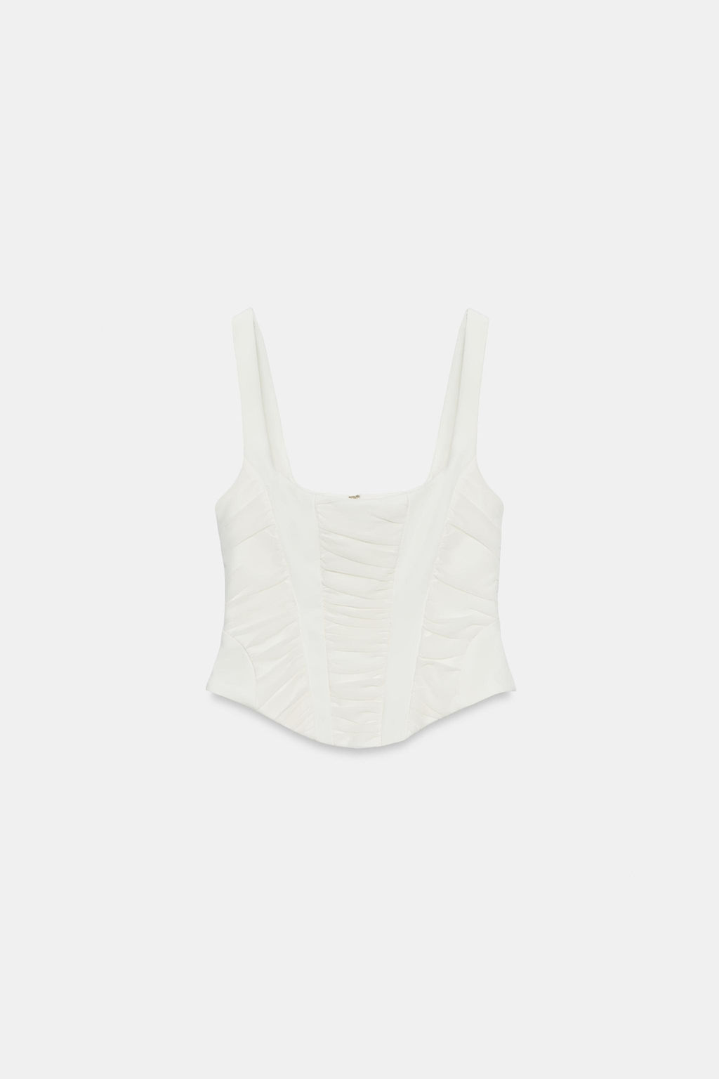 TOP CORSETERO COMBINADO TUL / Blanco roto - Zara фото 5