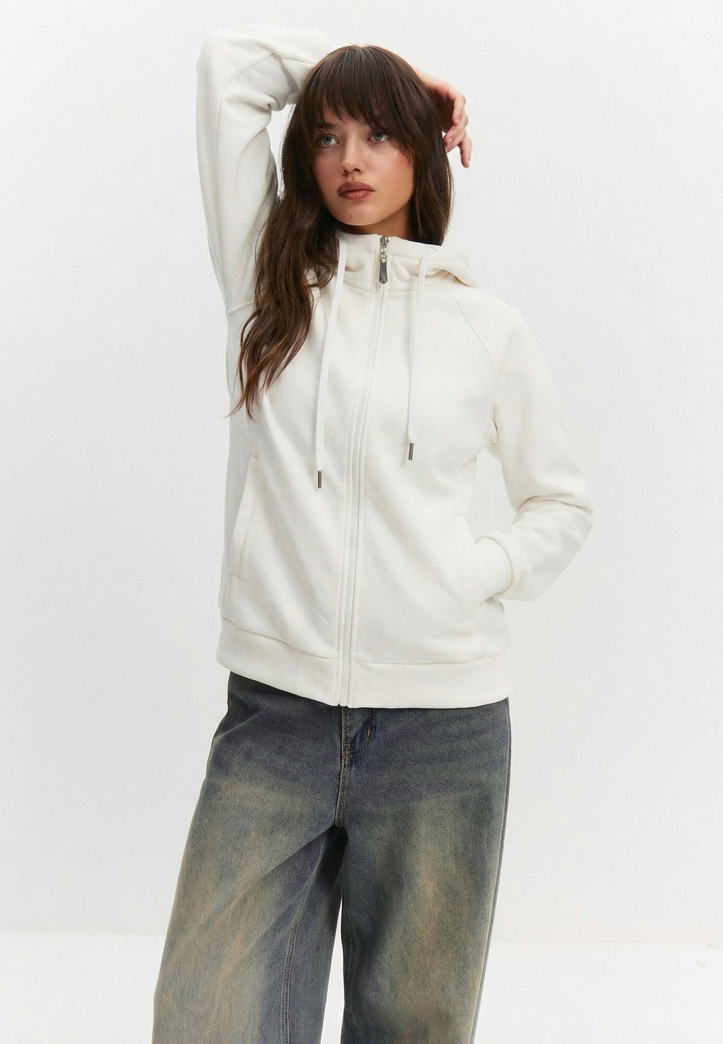 Толстовка женская 25234-532 футер молочный