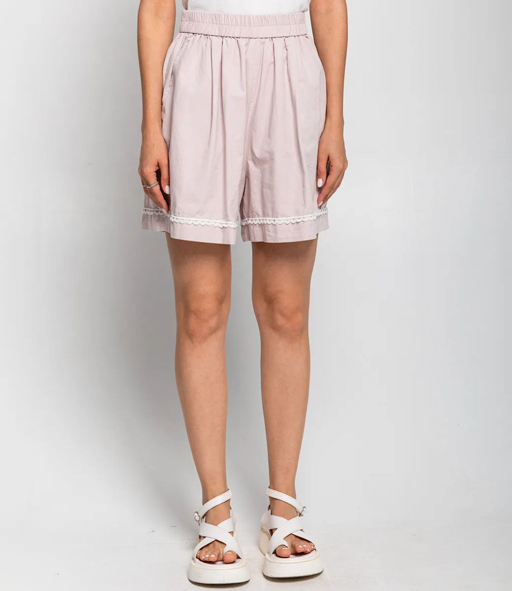 Шорты #КТ2579, пудровый