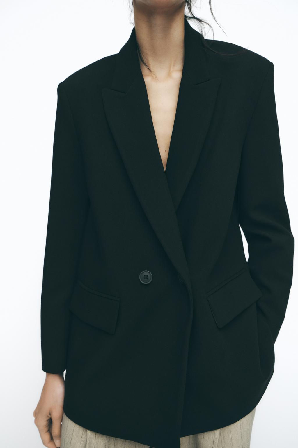 OVERSIZE DOUBLE-BREASTED BLAZER - Zara фото 11