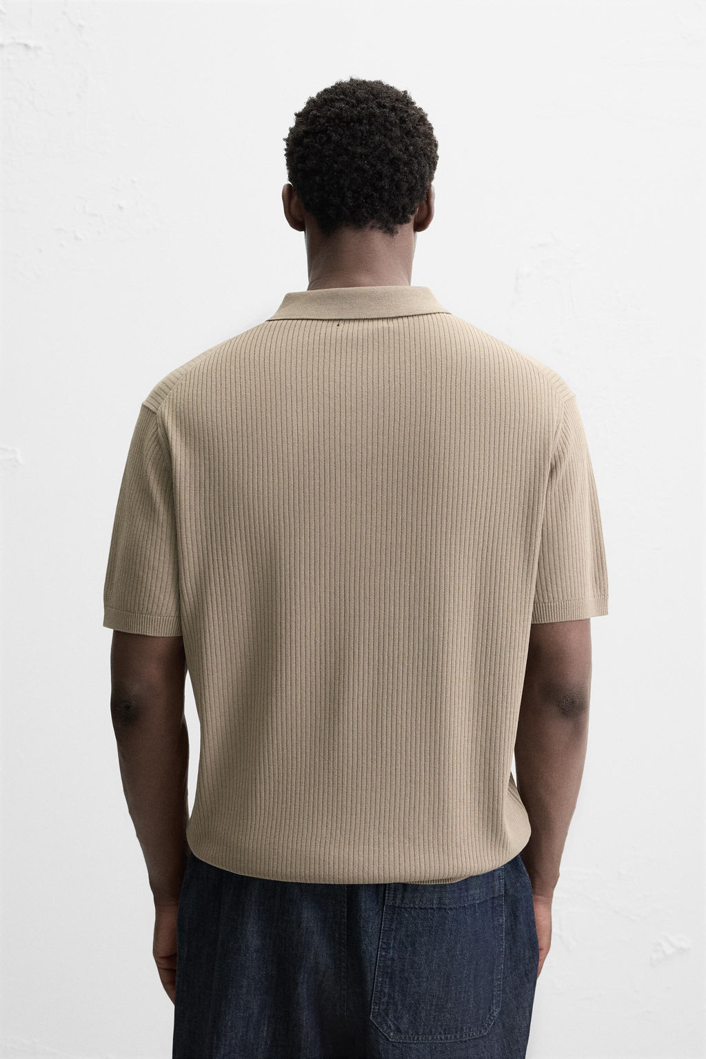 RIB KNIT POLO SHIRT - Zara фото 3