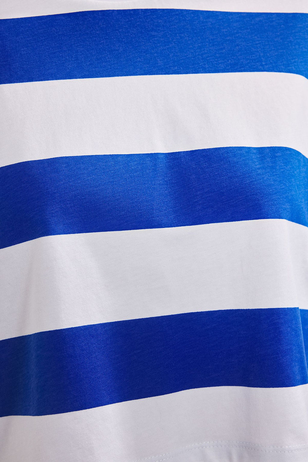 TRENDYOLMILLA Kahverengi Cizgili Bisiklet Yaka Loose Crop/Rahat K?sa Orme T-Shirt TWOSS25TS00193  фото 7