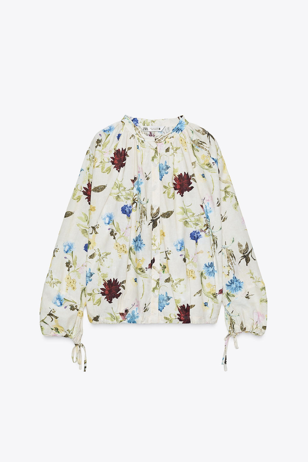 ZW COLLECTION FLORAL PRINT SHIRT - Zara фото 7