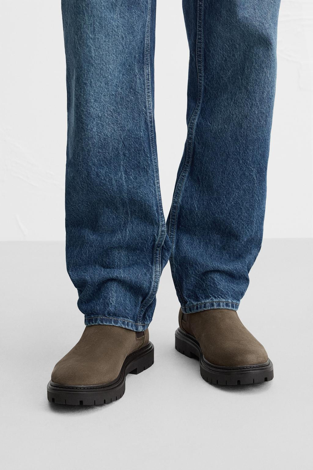 LEATHER CHELSEA BOOTS - Zara фото 4