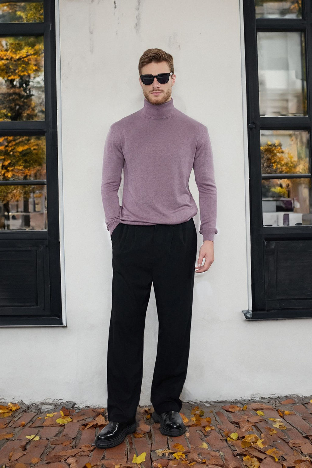 Trendyolmilla Man Murdum Slim Pamuklu Bal?kc? Yaka Duz Triko Kazak TMNAW25KZ00003