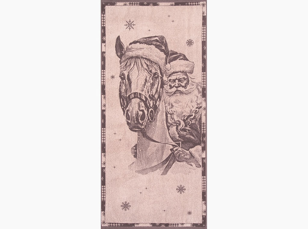 Полотенце махровое 6с102.411ж1 Мороз-наездник(т.с.мальв1) 67х150см