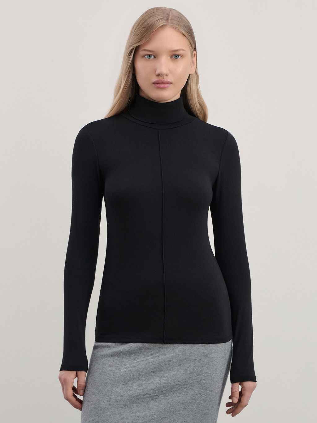 Водолазка из модала со швом / Zarina  фото 4