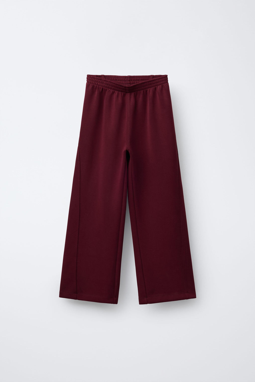PLAIN WIDE-LEG TROUSERS