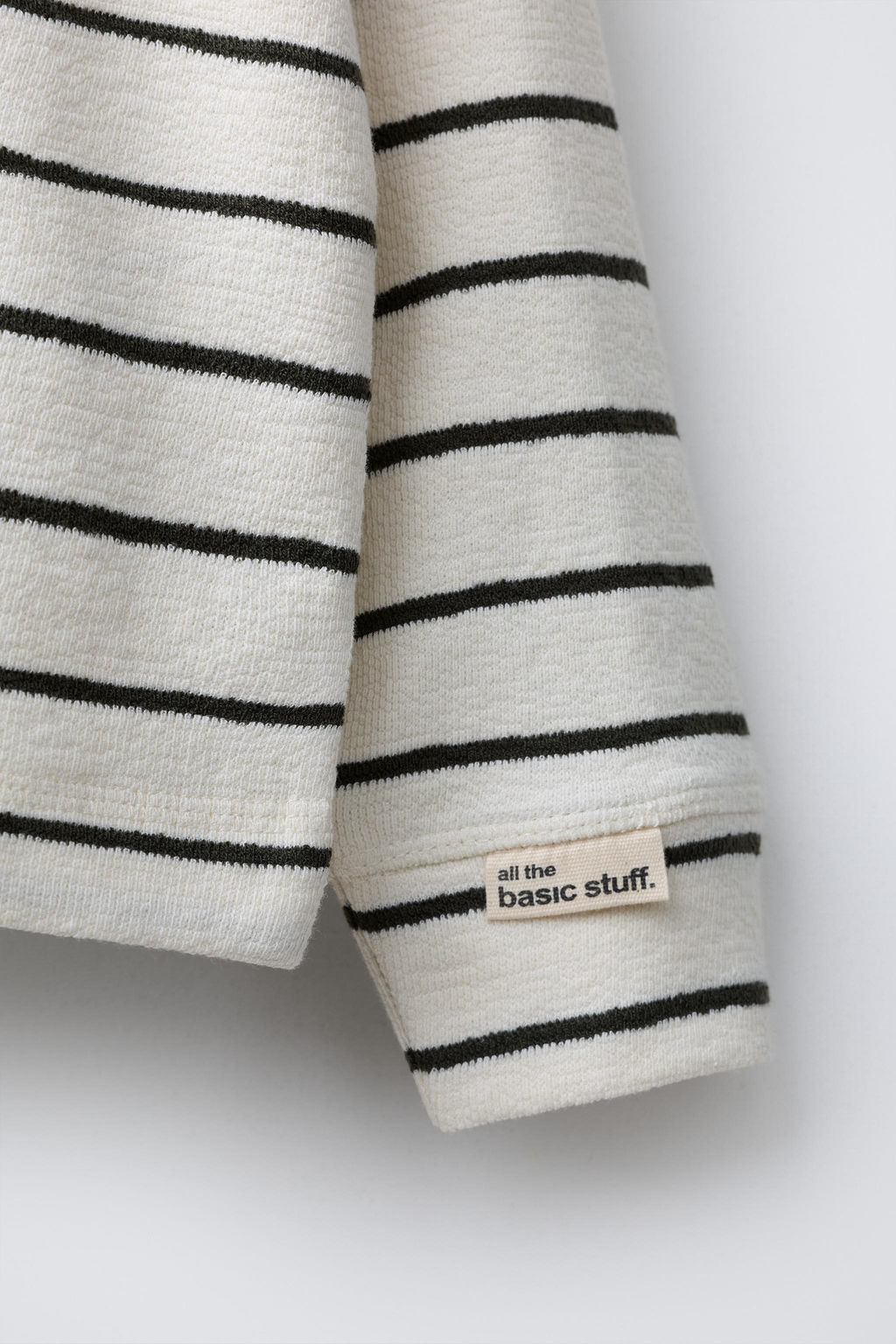 STRIPED T-SHIRT WITH LABEL - Zara фото 4