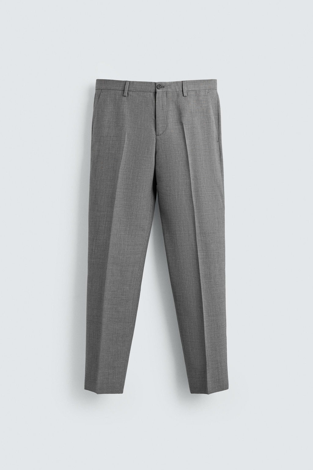 PANTAL?N SLIM FIT TRAJE ESTRUCTURA / Gris - Zara фото 5