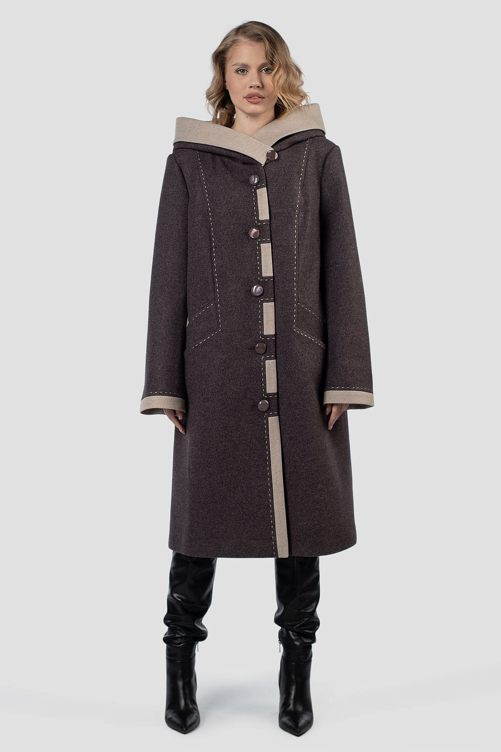 01-12180 Пальто женское демисезонное