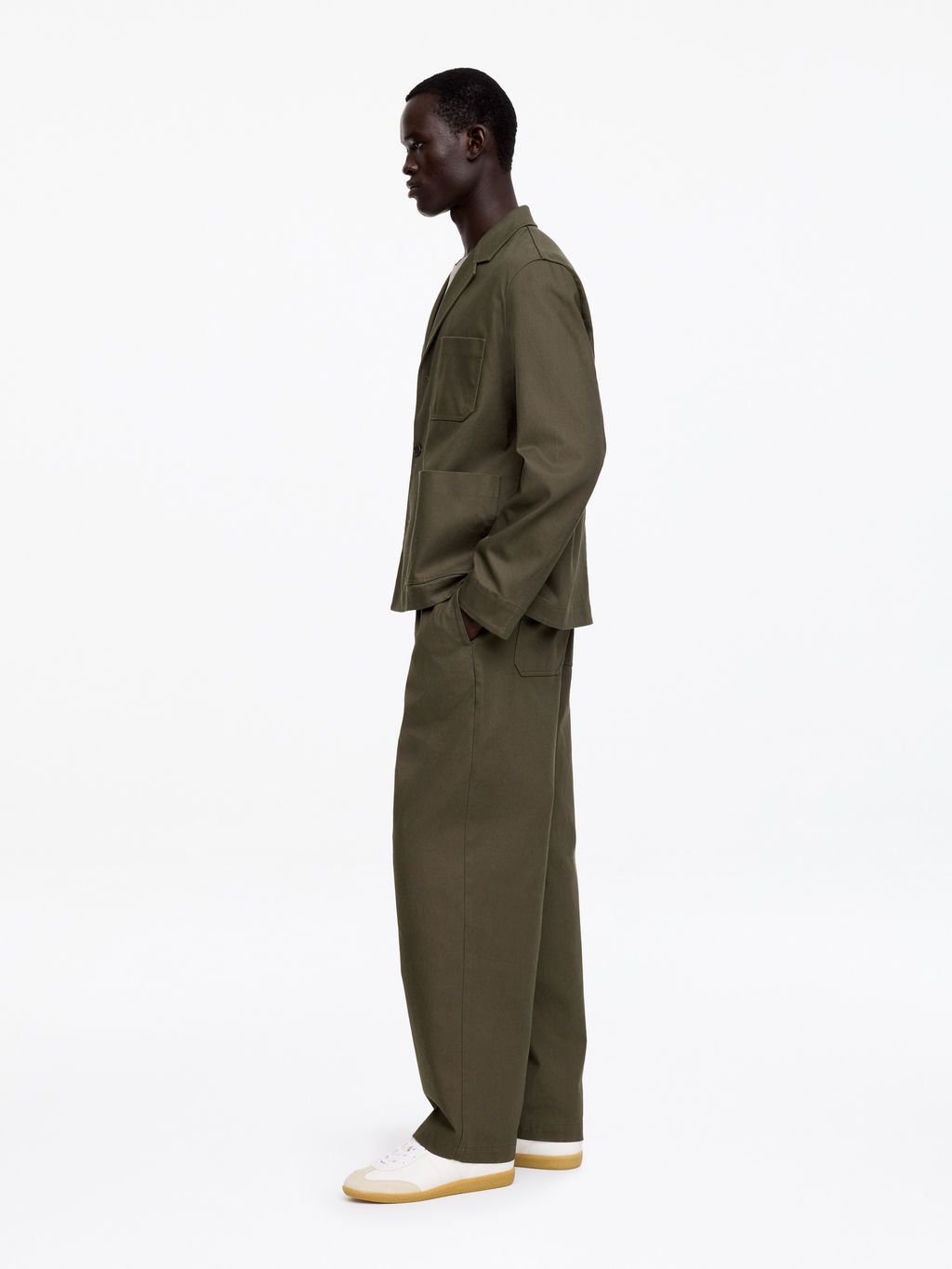 Pantalones de lino y algod?n loose fit - H&m фото 6