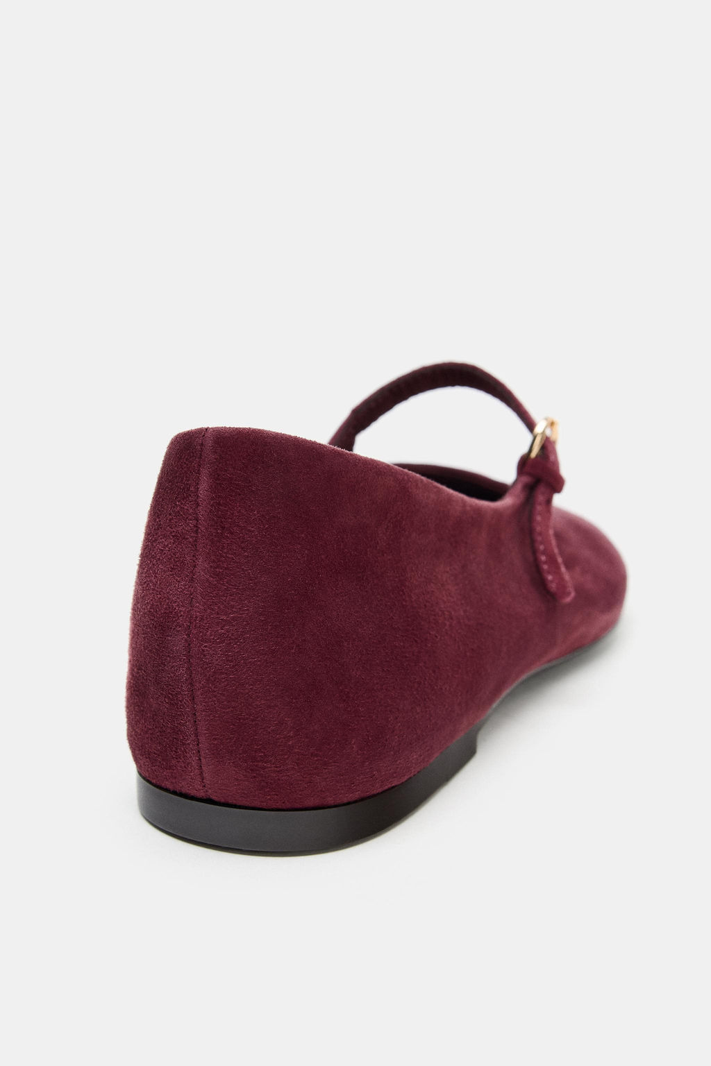 SUEDE BALLERINAS WITH BUCKLE - Zara фото 12