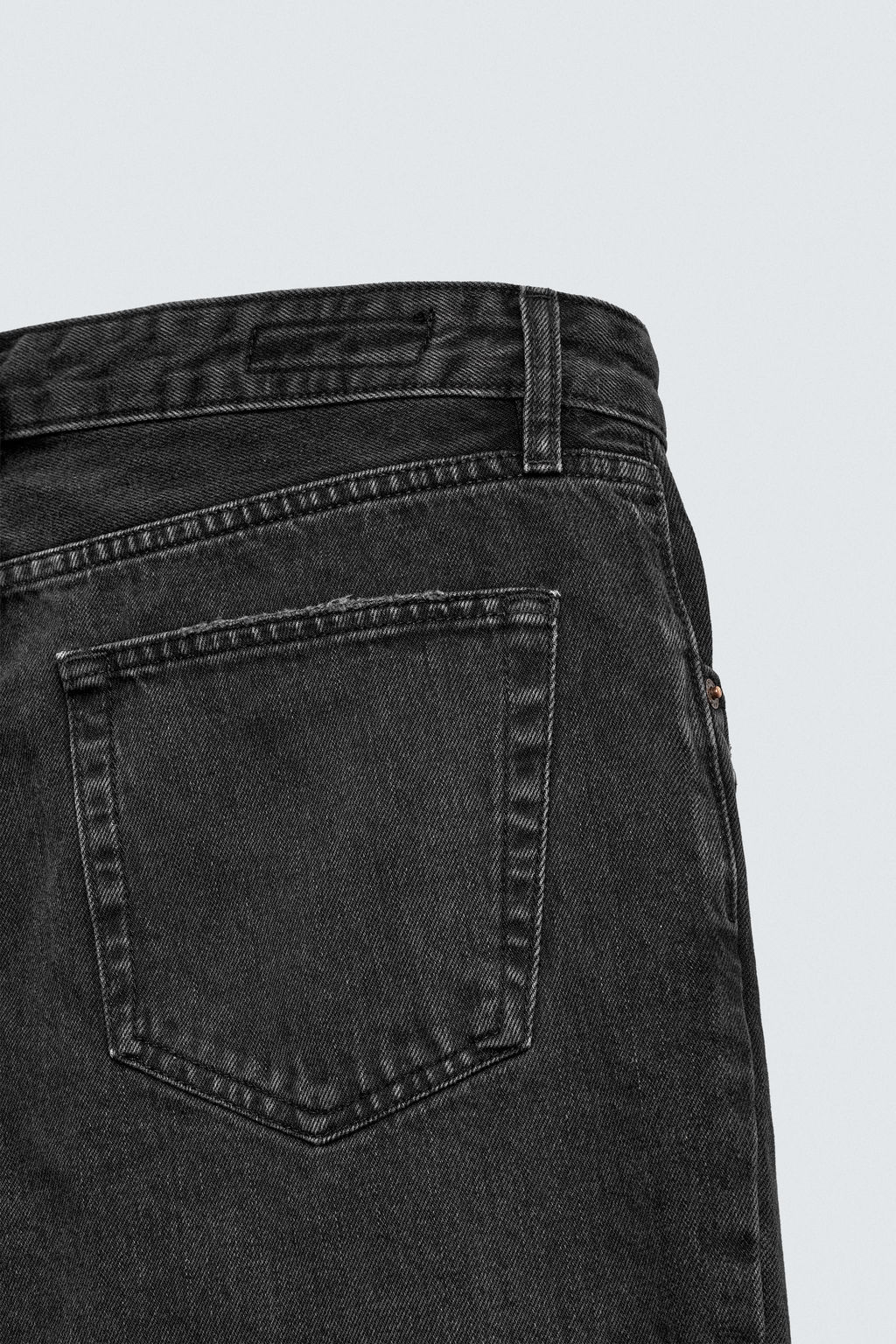 JEANS FLARE FIT ROTOS / Negro - Zara фото 10
