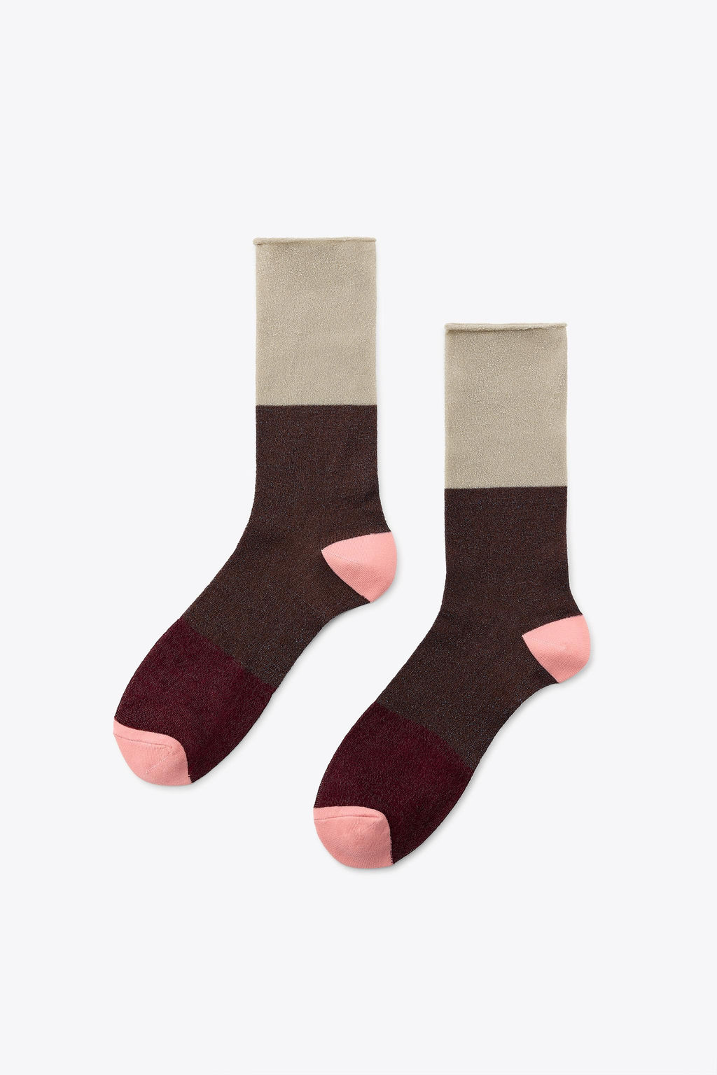 COMBINED SOCKS WITH METALLIC THREAD - Zara фото 2