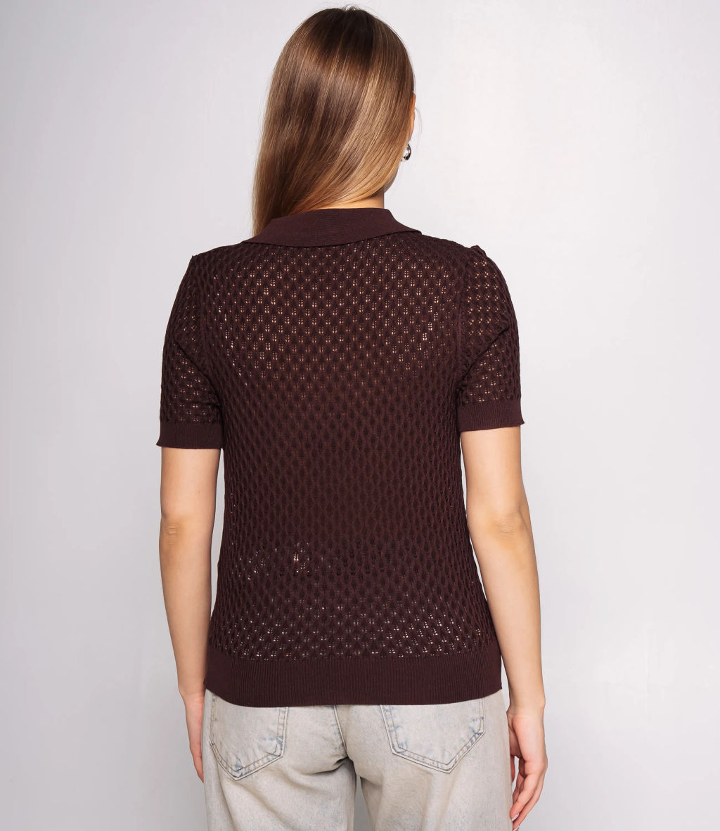 Футболка #КТ812 (8), шоколадный