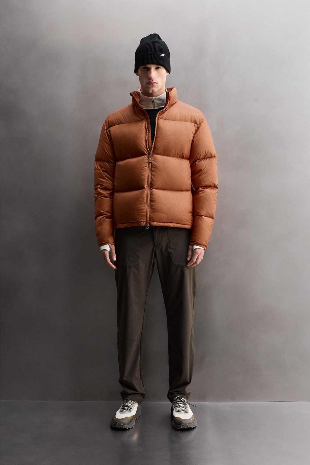 100% FEATHER DOWN PUFFER JACKET