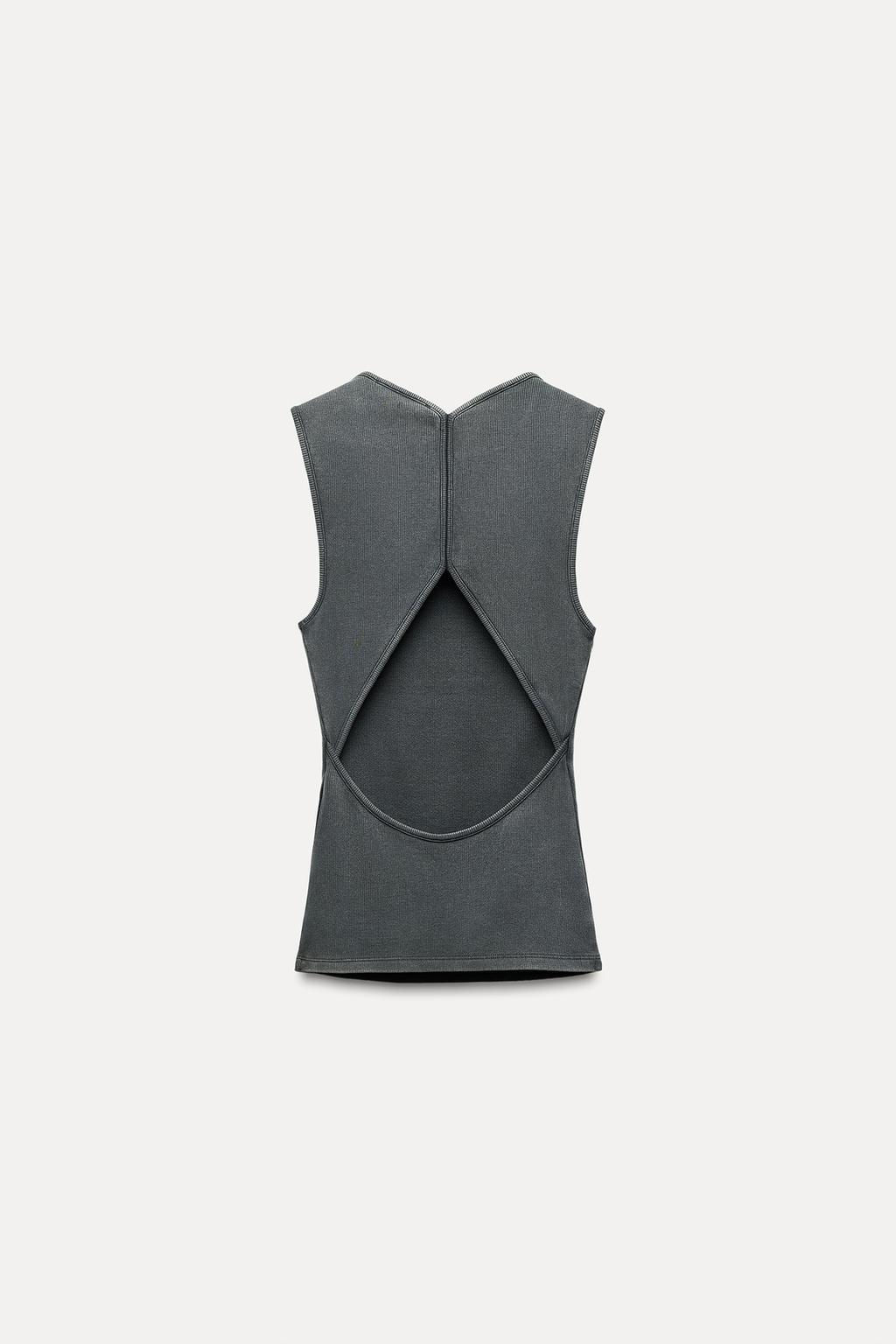 RIBBED OPEN-BACK TOP - Zara фото 31