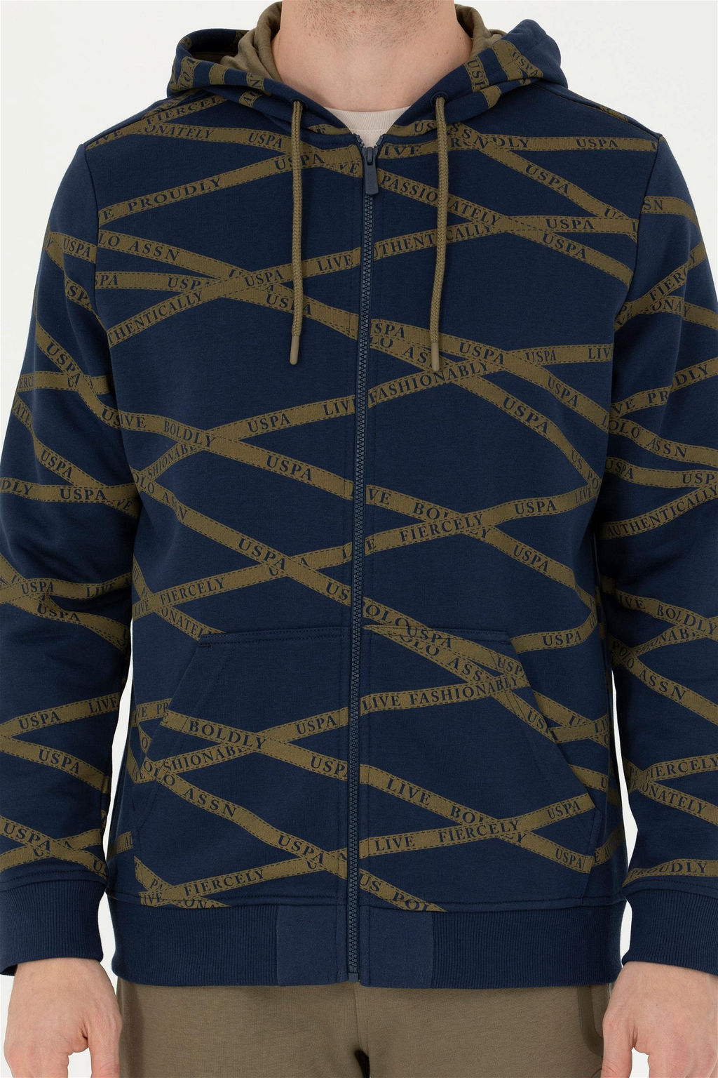 Мужской темно-синий вязаный кардиган Неожиданная скидка в корзине - U.s. polo assn фото 6