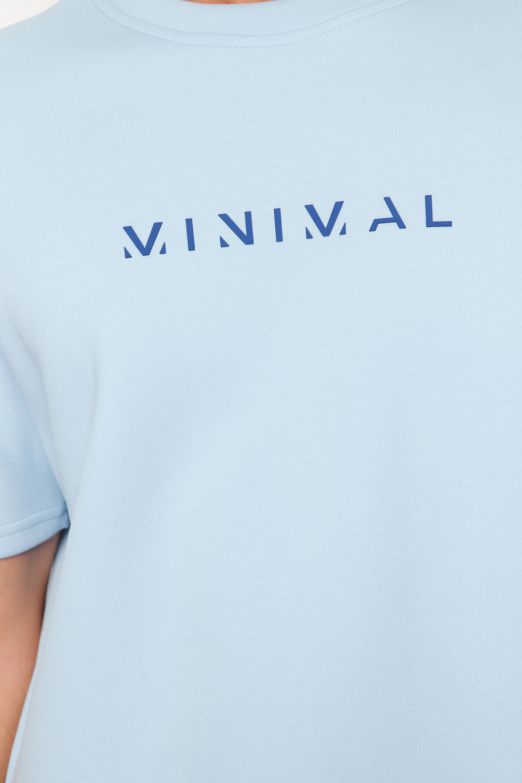Siyah Oversize/Genis Kesim Kabar?k Yaz? Bask?l? K?sa Kollu Tok Kumasl? T-Shir TMNSS24TS00114 - Trendyolmilla фото 15