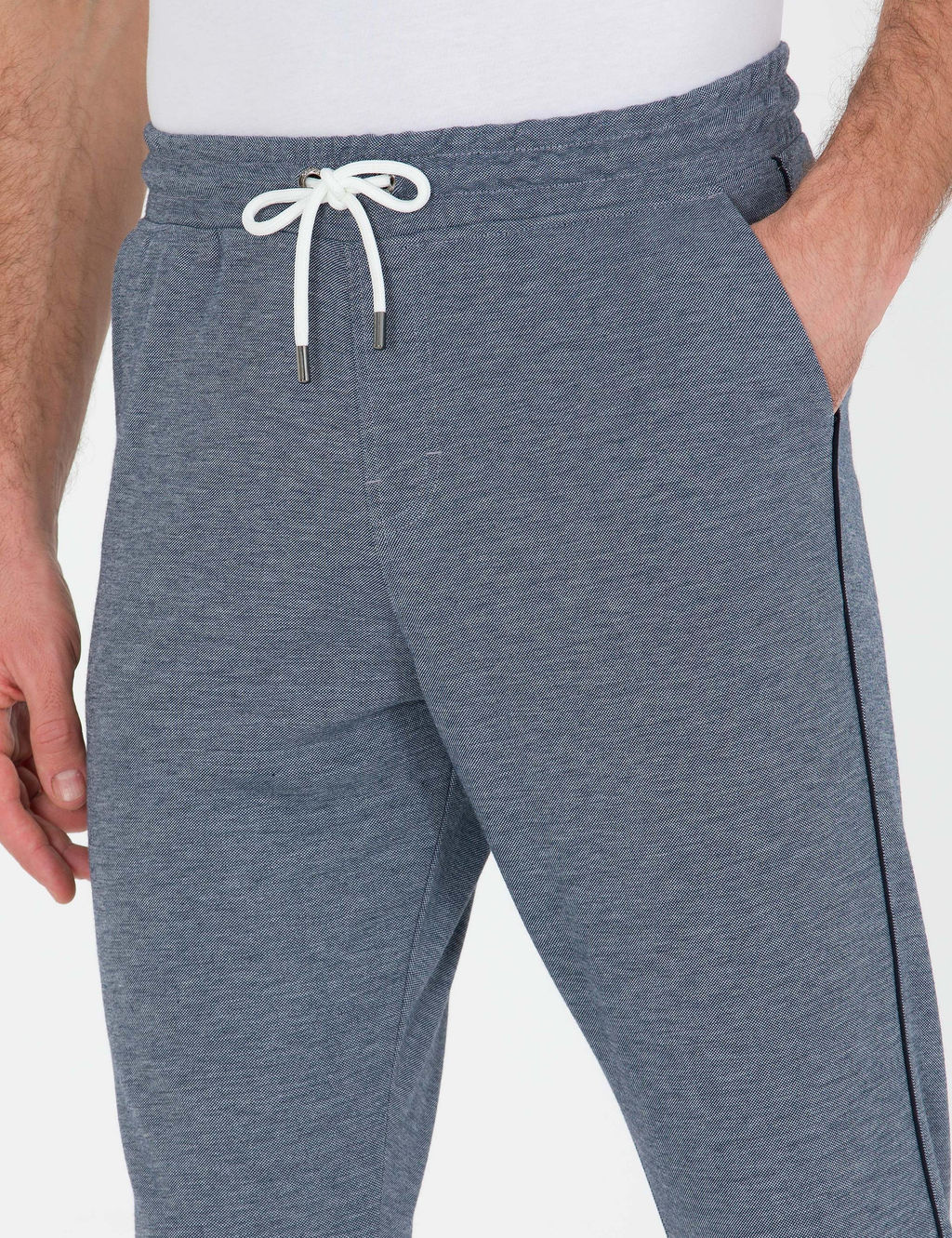 Новые облегающие спортивные штаны темно-синего цвета - Cacharel фото 5