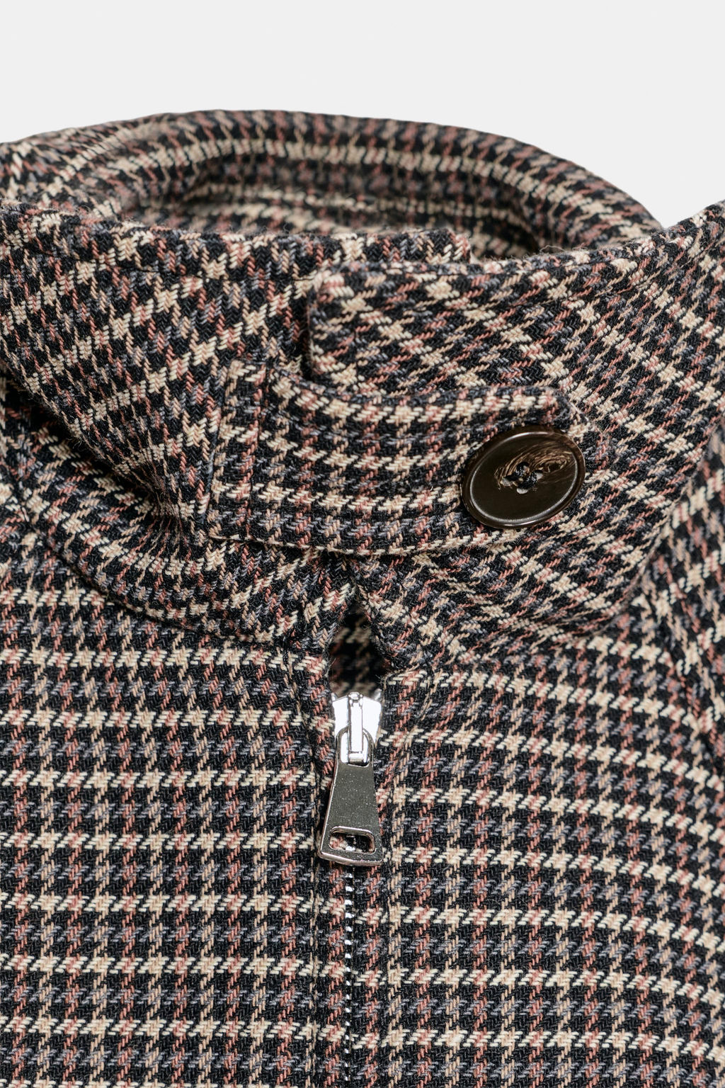 HOUNDSTOOTH QUILTED BOMBER JACKET - Zara фото 9