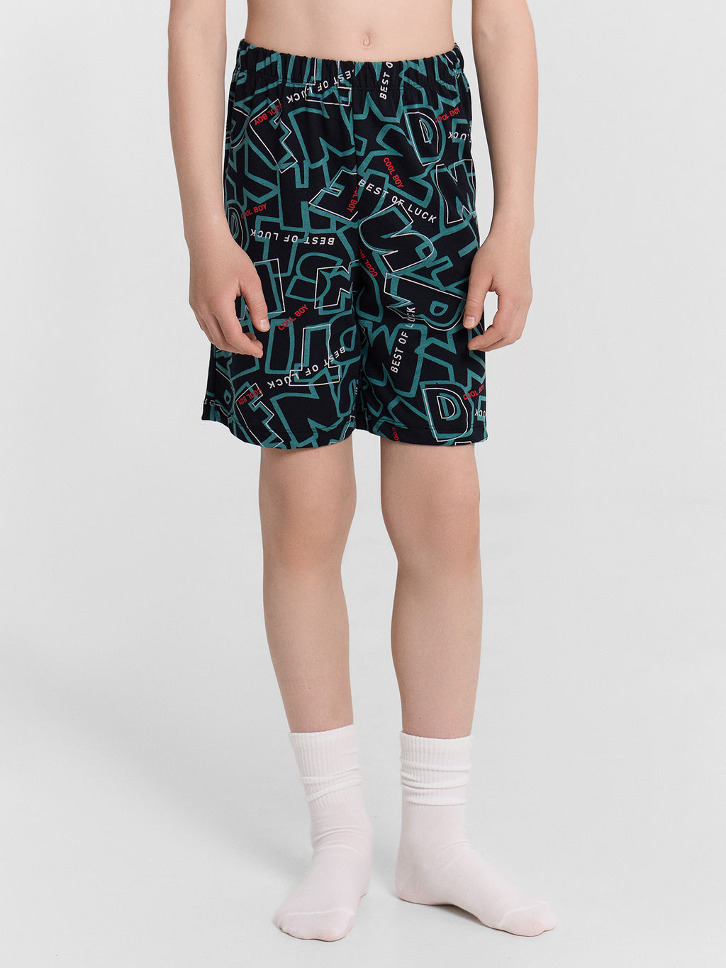 Комплект домашний для мальчиков черный с принтом - Mark formelle фото 4