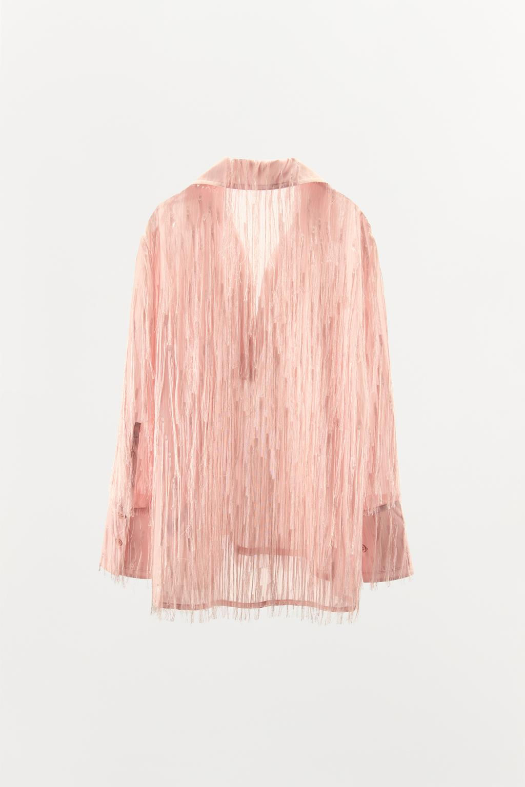 FRINGED SHIRT - Zara фото 5