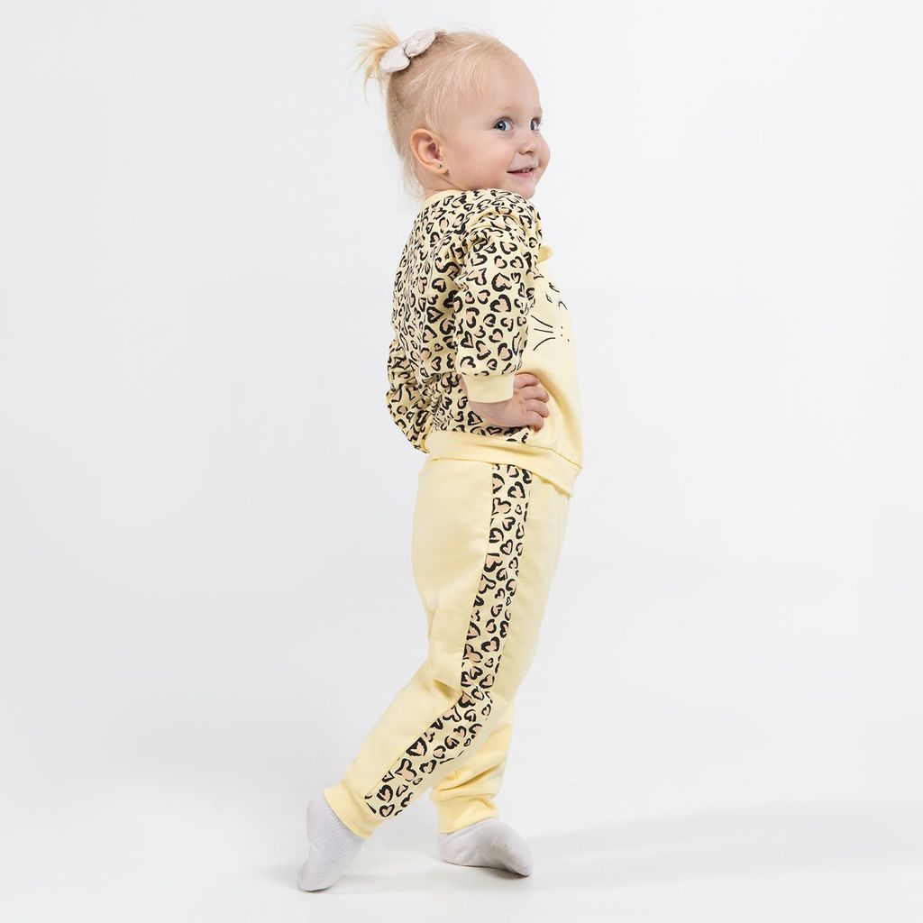 CRB wear/CWNG 90062-30-299 Комплект для девочки (джемпер, брюки), светло-желтый/Ex.Cherubino