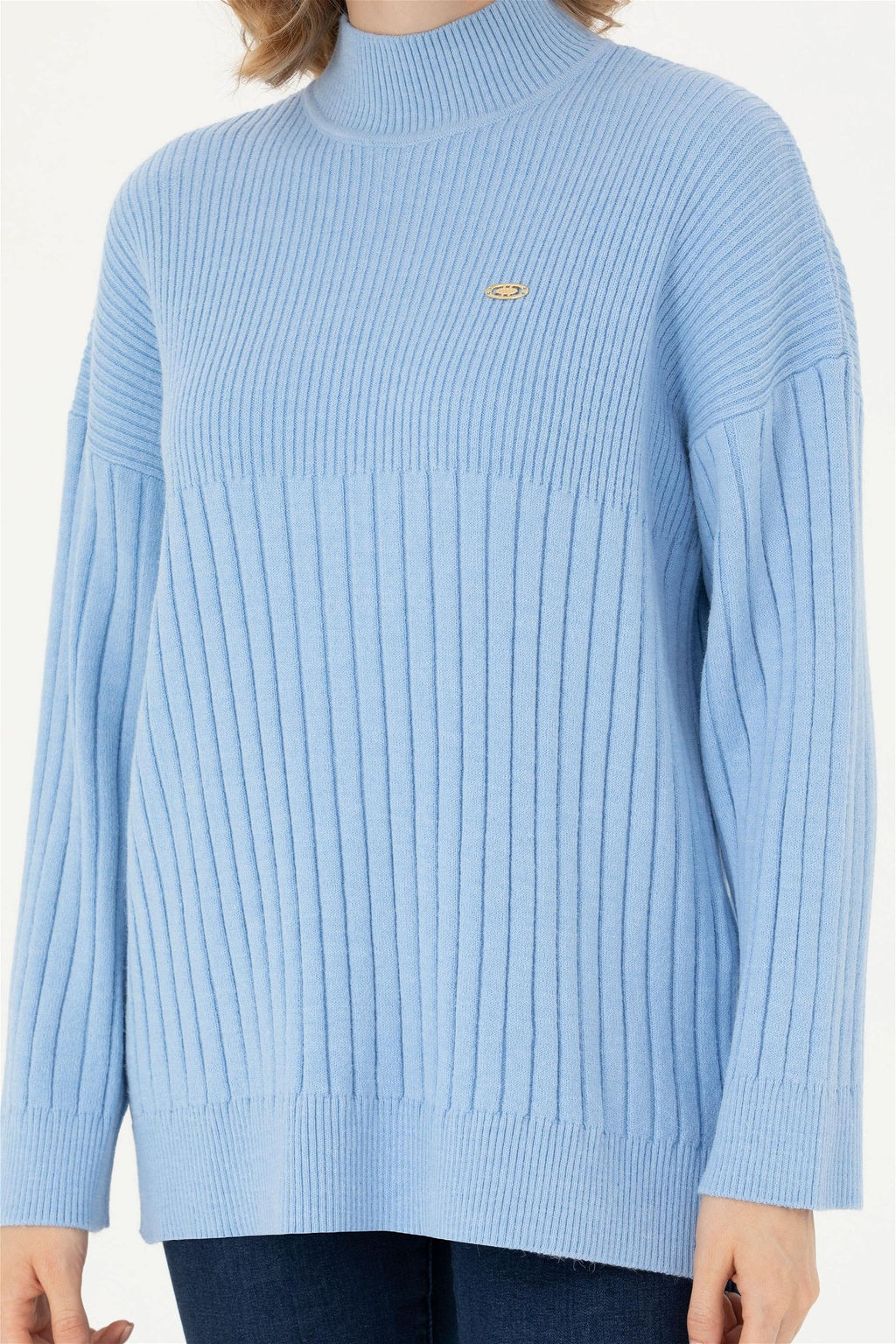 Женский синий свитер - U.s. polo assn фото 6