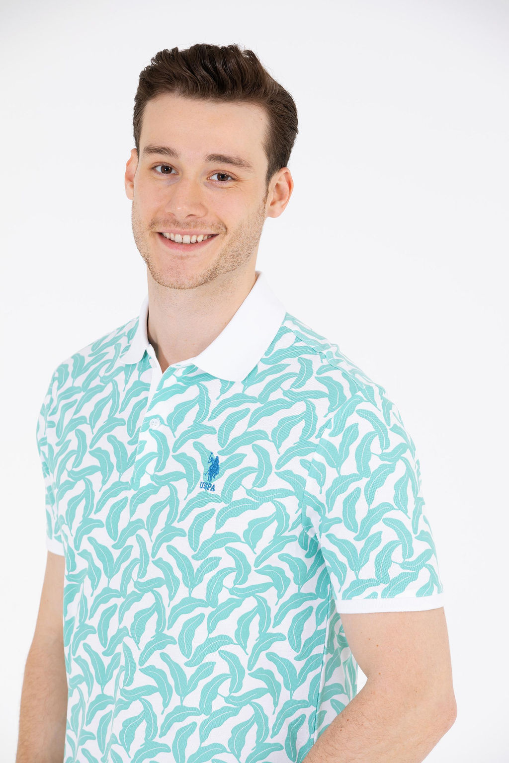 U. S. Polo Assn Мужская мятная футболка-поло - U.s. polo assn фото 3