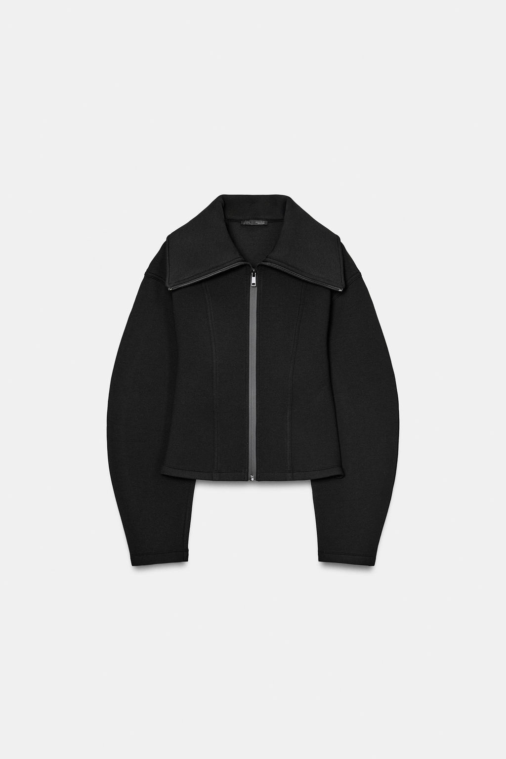 FITTED NEOPRENE-EFFECT JACKET - Zara фото 6