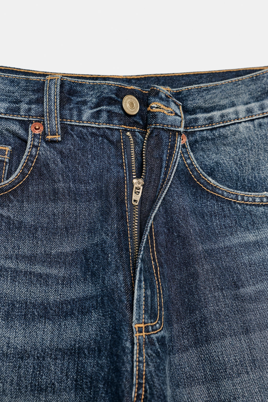 TRF WIDE-LEG HIGH-WAIST FULL LENGTH JEANS - Zara фото 35